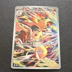 Pokemon Ethan's Typhlosion Illustration Rare Holo 190/182 Sv10 Destined Rivals - Image 1
