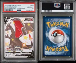 2020 Pokemon SWSH Champion's Path Secret #079 FA Charizard V PSA 10 GEM MINT - Image 3