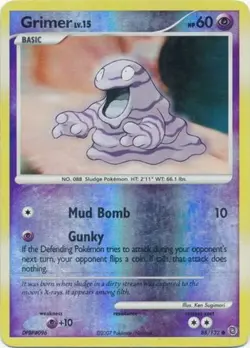 Grimer - 88/132 - Common - Reverse Holo DMG, English Pokemon Secret Wonders - Image 1