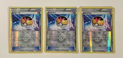 3x Pokemon TCG Level Ball Reverse Holo 76/98 Ancient Origins LP - Image 1