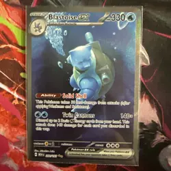 Pokemon Blastoise ex 200/165 SIR SV151 English NM Fresh Pull Full Art Holo - Image 1