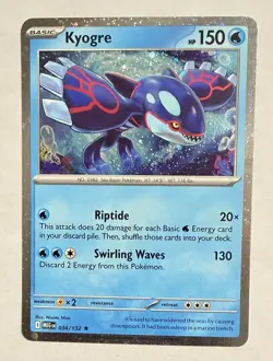 Pokemon Mega Evolution - 034/132 Kyogre Cosmos Holo Exclusive - Image 1