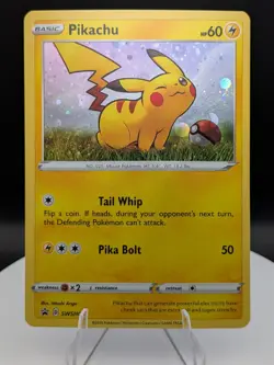Pokemon TCG: Sword and Shield Black Star Promo (SWSH039): Pikachu Holo (NM) - Image 1