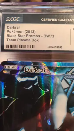 Pokemon TCG 2013 Darkrai Holo BLACK STAR PROMO-BW73 TEAM PLASMA BOX NM 7.5 CGC - Image 3