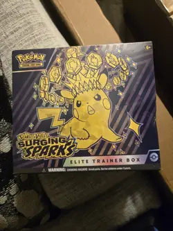 Pokemon Scarlet & Violet Surging Sparks Sealed Elite Trainer Box(SLIGHT DING) - Image 1