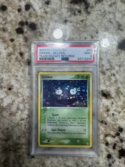 Pokemon Grimer Reverse 56/109 PSA 9 EX Team Rocket Returns w/ swirl 🍥 - Image 1