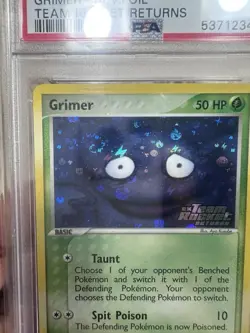 Pokemon Grimer Reverse 56/109 PSA 9 EX Team Rocket Returns w/ swirl 🍥 - Image 3