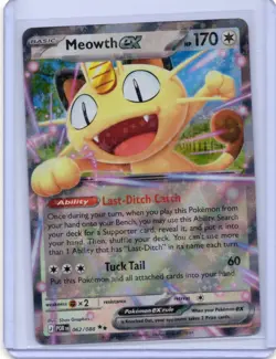 MEOWTH EX 062/088 DOUBLE RARE PERFECT ORDER POKEMON/NM - Image 1