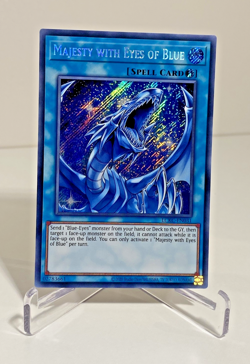 Yugioh / Majesty With Eyes of Blue / LCKC-EN031 / Secret Rare / 1st Ed - Image 1