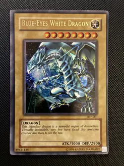 Blue-Eyes White Dragon Ultra Rare Shonen Jump Mag Promo JMP-001 Yugioh Unlimited - Image 1