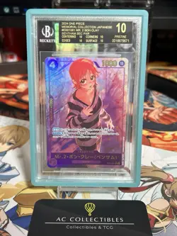 BGS Black Label 10 One Piece Japanese Mr. 2. Bon Clay Bentham EB01-061 Beckett - Image 1