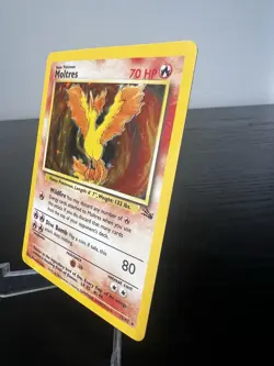 Moltres 12/62 Holo Rare Fossil Unlimited 1999 WOTC Pokemon Card MP/LP - Image 3