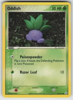 Pokemon - Oddish 68/101 Common Normal - Hidden Legends - LP - Image 1