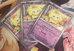 Fidough Reverse Holo - 066/142 - Stellar Crown Pokemon 2024 - Image 3