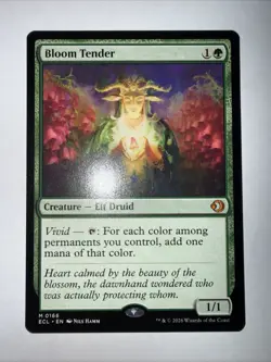 MTG - Bloom Tender - Regular Mythic #166 - Lorwyn Eclipsed NM - Pack Fresh - Image 1