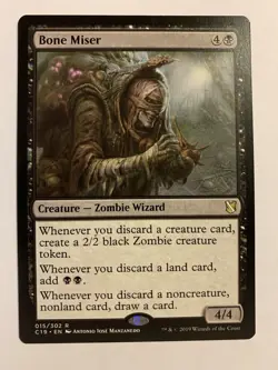 1X NM MTG Magic The Gathering Bone Miser Commander 2019 Rare Cards - Image 1
