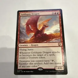 Magic: The Gathering Goldspan Dragon 212 Mythic Regular Commander Modern Horizo… - Image 1