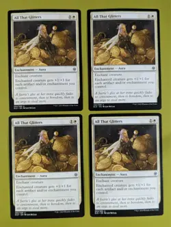 All That Glitters x4 Throne of Eldraine 4x Playset Magic the Gathering MTG - Image 1