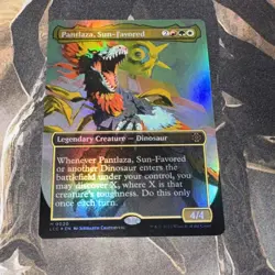 Pantlaza, Sun-Favored 0020 X1 Mtg Lost Caverns Of Ixalan Nm Foil Borderless - Image 1