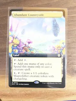 MTG Magic Abundant Countryside 0042 EXTENDED ART ECC NM - Image 1