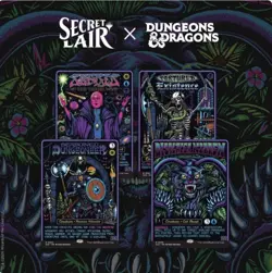 MTG Magic The Gathering Black Lights & Dark Dungeons Secret Lair FOIL In Hand - Image 1