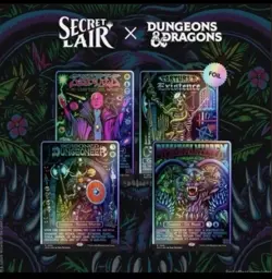 SECRET LAIR X BLACK LIGHTS & DARK DUNGEONS FOIL EDITION 🔥 In Hand Ships Now - Image 1
