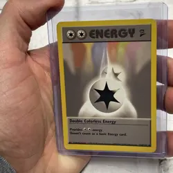 Double Colorless Energy - 124/130 Uncommon WOTC TCG Base Set 2 Pokemon Card LP+ - Image 1