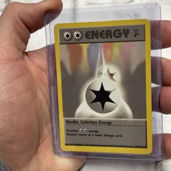 Double Colorless Energy - 124/130 Uncommon WOTC TCG Base Set 2 Pokemon Card LP+ - Image 2