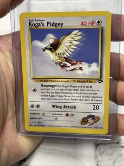 Pokemon TCG Koga's Pidgey Card 49/132 Gym Challenge Uncommon Vintage WOTC Vtg LP - Image 1