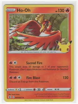 2021 Pokemon Celebrations Holo Rare Ho-Oh #1 - Image 1