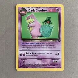 Dark Slowbro 29/82 Team Rocket Pokemon Rare Unlimited NM Near Mint - Image 1