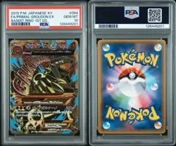 Primal Groudon 094/081 PSA 10 Japanese Pokemon Bandit Ring 1st Ed XY7 - Image 3