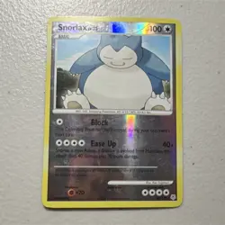 Pokemon TCG Snorlax 37/130 Diamond & Pearl Reverse Holo Rare - Image 1