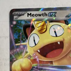 Pokemon TCG Meowth EX Holo Basic 170 HP POR 062/088 Cat 2016 - Image 2