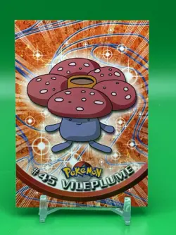 Topps Pokemon Vileplume #45 1999 TV Animation Edition Non Holo Blue Logo LP H3 - Image 1