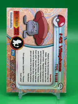 Topps Pokemon Vileplume #45 1999 TV Animation Edition Non Holo Blue Logo LP H3 - Image 2