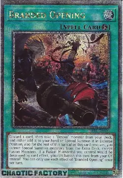 YUGIOH RA03-EN070 Branded Opening Quarter Century Secret Rare 1st Edition NM - Image 1