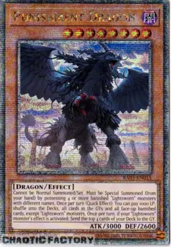 YUGIOH RA03-EN015 Punishment Dragon Quarter Century Secret Rare 1st Edition NM - Image 1