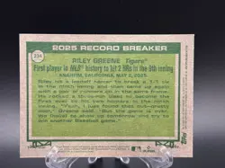 2026 Topps Heritage Riley Greene Color Of The Year SP Variation 32 /77 Tigers - Image 2