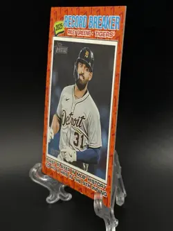 2026 Topps Heritage Riley Greene Color Of The Year SP Variation 32 /77 Tigers - Image 4