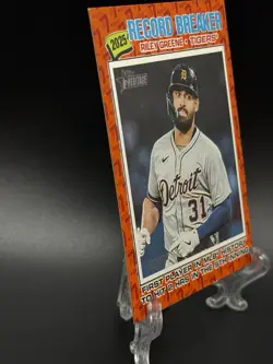 2026 Topps Heritage Riley Greene Color Of The Year SP Variation 32 /77 Tigers - Image 5