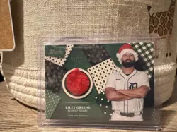 2025 Topps Holiday - Relics Riley Greene #HR-RG 53/75 - Image 1