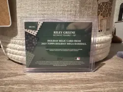 2025 Topps Holiday - Relics Riley Greene #HR-RG 53/75 - Image 2
