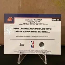 2025-26 Topps Chrome Khaman Maluach Rookie Auto RC Geometric Purple #/75 - Image 2