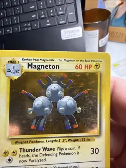 Pokemon Base Set Magneton Holo Card 009/102 WOTC - Image 5