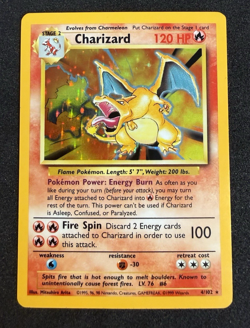 Charizard 004/102 Base Set Holo Pokemon TCG Card Rare NM LP PSA Very Clean! ENG - Image 1