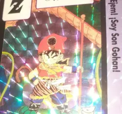 CARTA PRISMA CARDS Cardass DRAGON BALL Z Bandai 1993 Prism Card 85 GOHAN SHENRON - Image 2