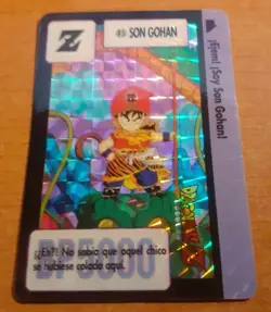 CARTA PRISMA CARDS Cardass DRAGON BALL Z Bandai 1993 Prism Card 85 GOHAN SHENRON - Image 5