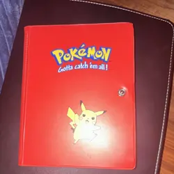 Pokemon Pikachu Red 4-Pocket Standard Size Trading Card Album Pokemon TCG - Image 1
