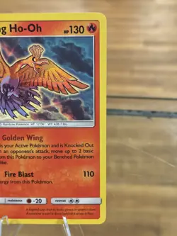 2017 Pokemon TCG Shining Legends Black Star Promo Card #SM70 Shining Ho-Oh Holo - Image 4